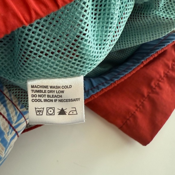 Tommy Bahama Relax Red Cargo Swim Trunks - Picture 9 of 11